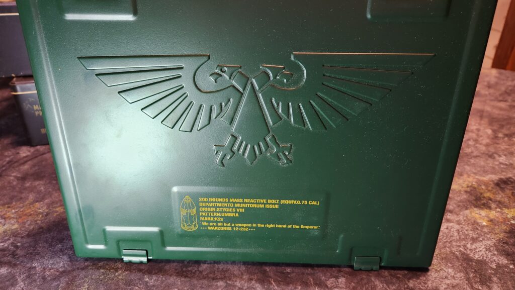 Games Workshop Warhammer 40K Bolter Ammunition Box prop