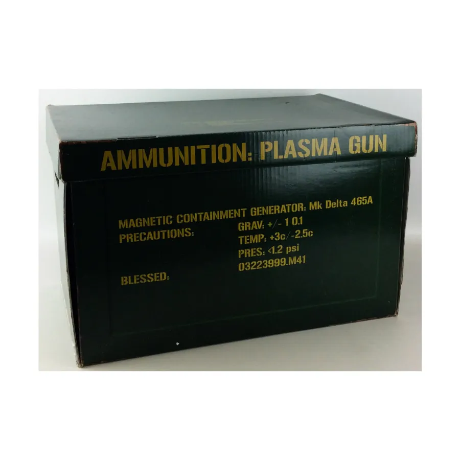 Games Workshop Warhammer 40k Cardboard Plasma Ammunition Box prop