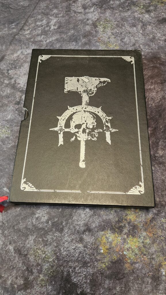 The limited edition version of the Warhammer 40000 fourth edition core rulebook
